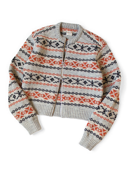 3G Wool Yellowknife Fair Isle ZIP Short...