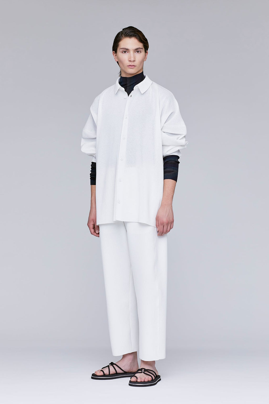 MESH CURVED PANTS