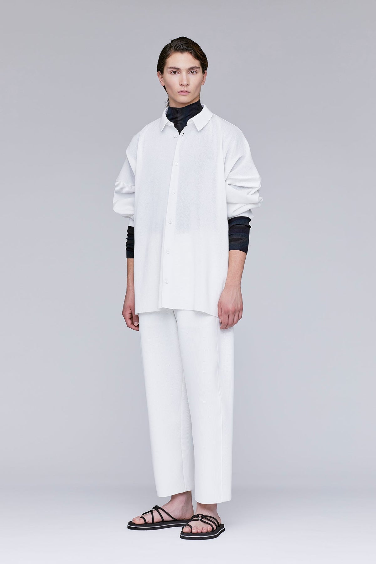 MESH CURVED PANTS