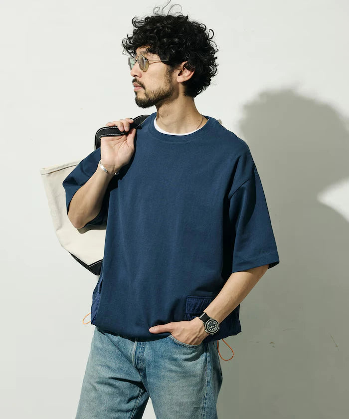 6 Ounce Side Pocket Spindle Short Sleeve T-Shirt / Big Silhouette