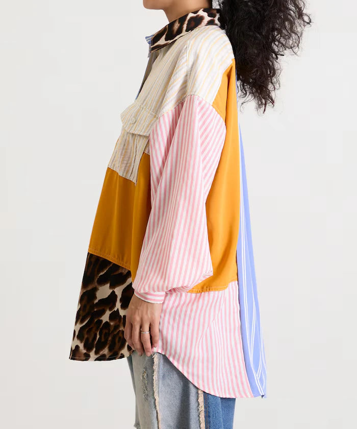Patchwork Big Shirt