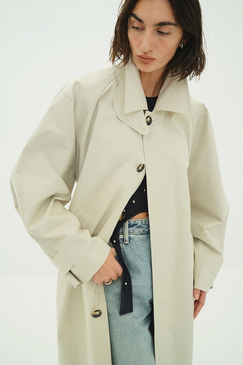 BULKY LINE STAIN COAT
