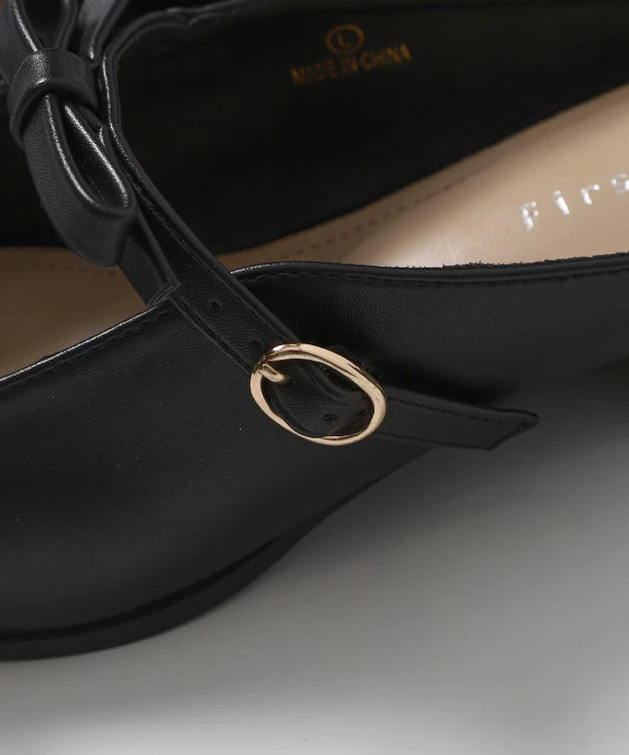 Double Ribbon Strap Mule