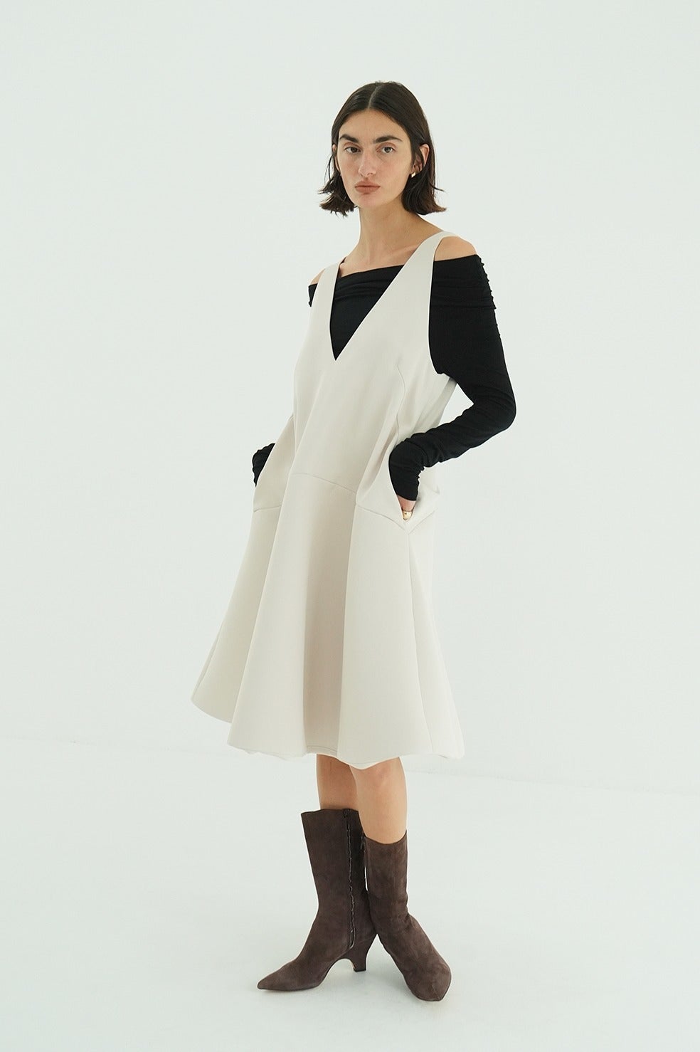BONDED JUMPER SKIRT