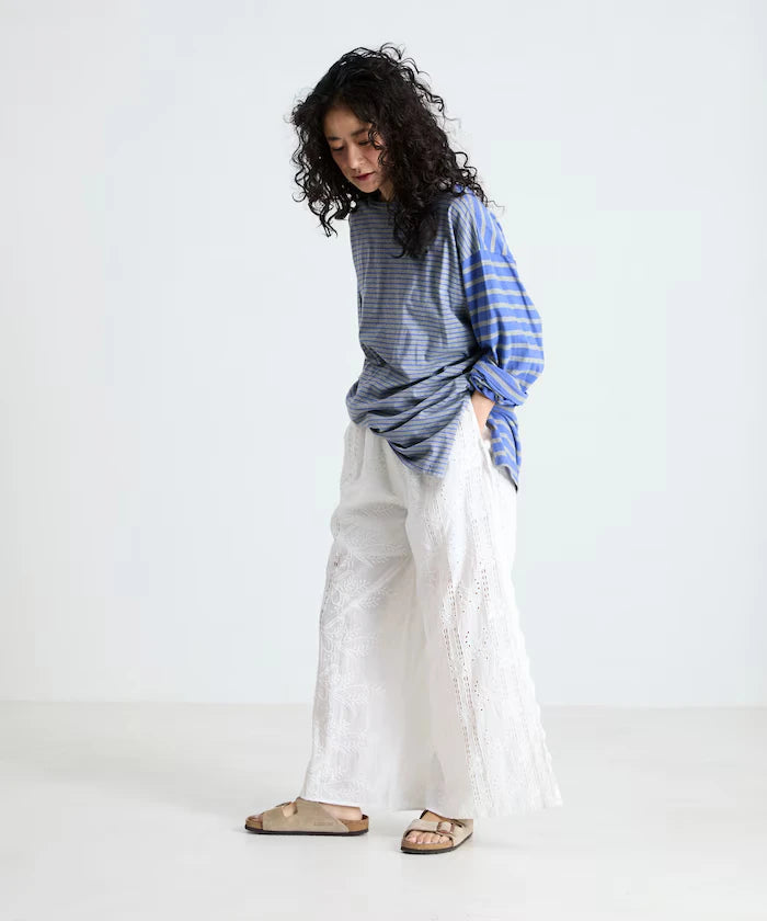 Cutwork Embroidered Easy Pants