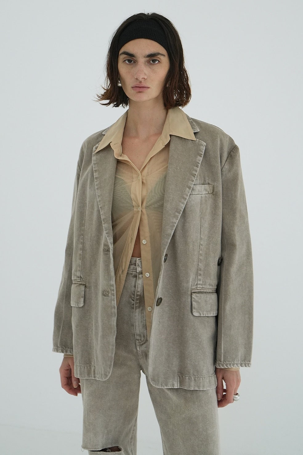 FADED COLOR TAILORED JACKET