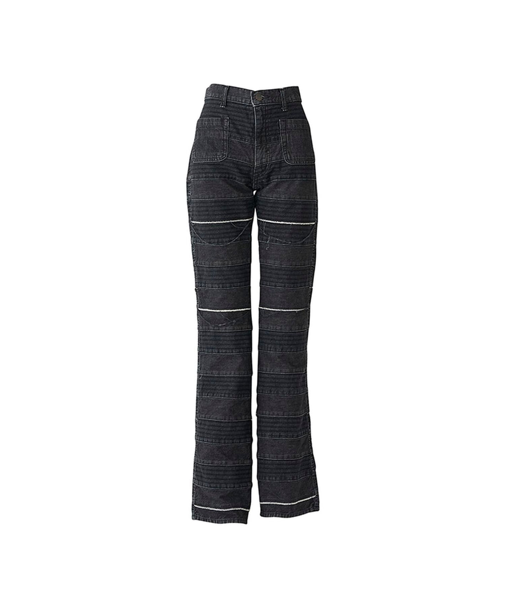Scratch Flare Denim Pants