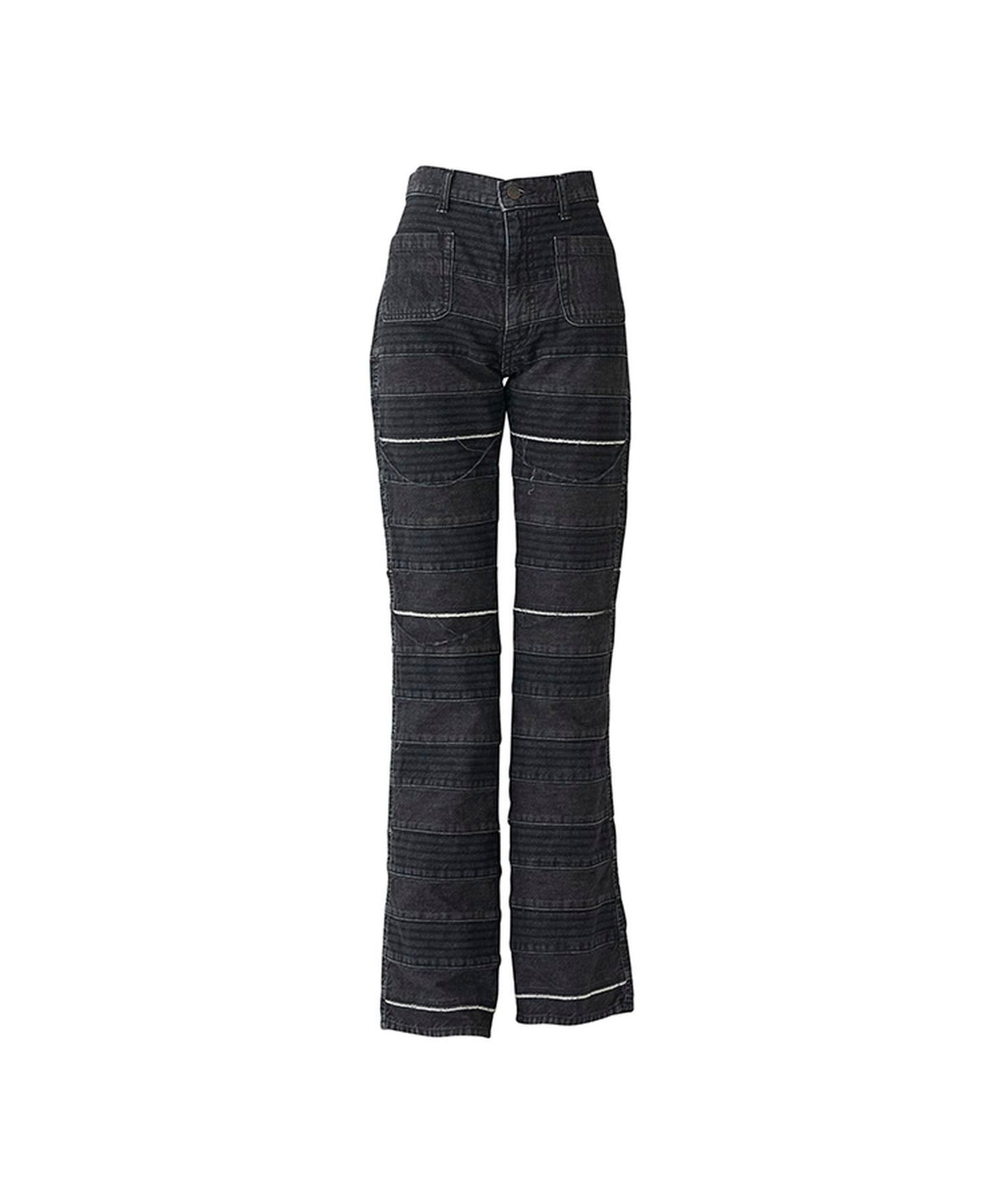 Scratch Flare Denim Pants