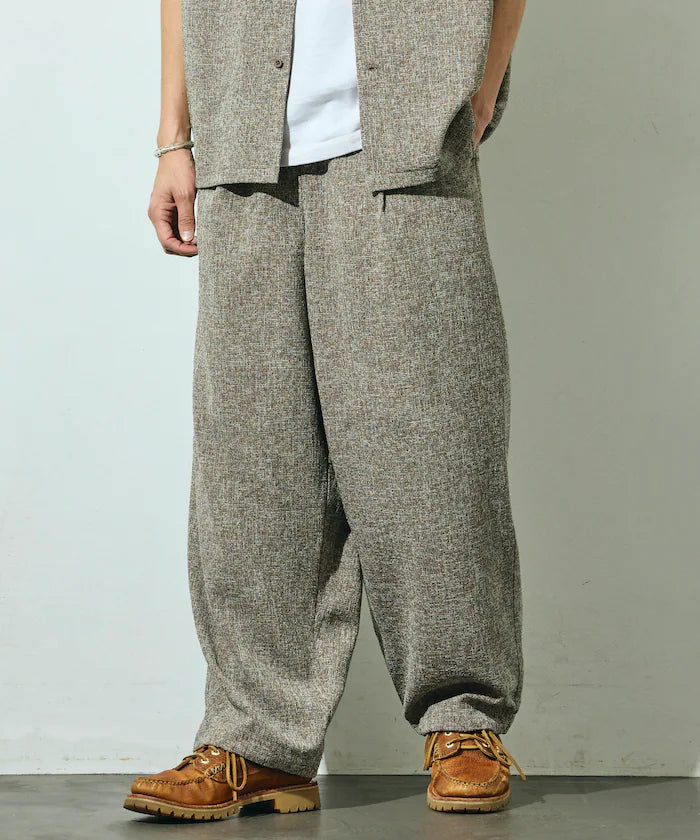 Dry Touch Summer Tweed Spindle Easy Wide Pants