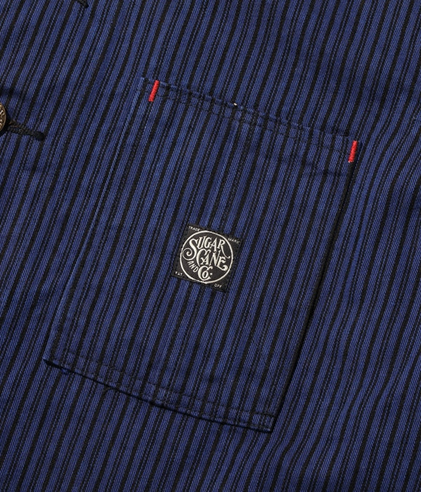 FICTION ROMANCE 11oz. BLACK LIBERTY STRIPE WORK COAT