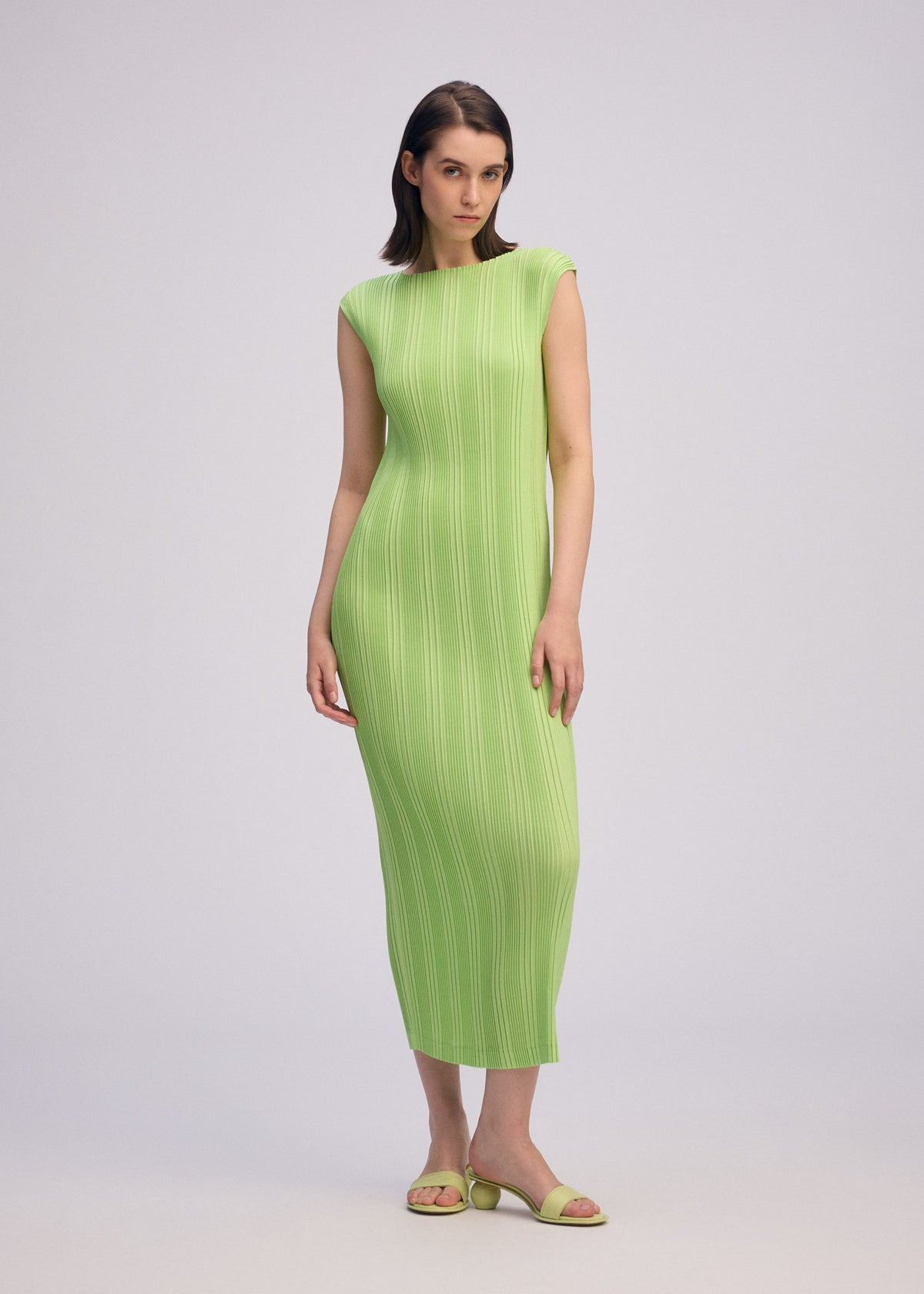 Linen Like Rib Pleats