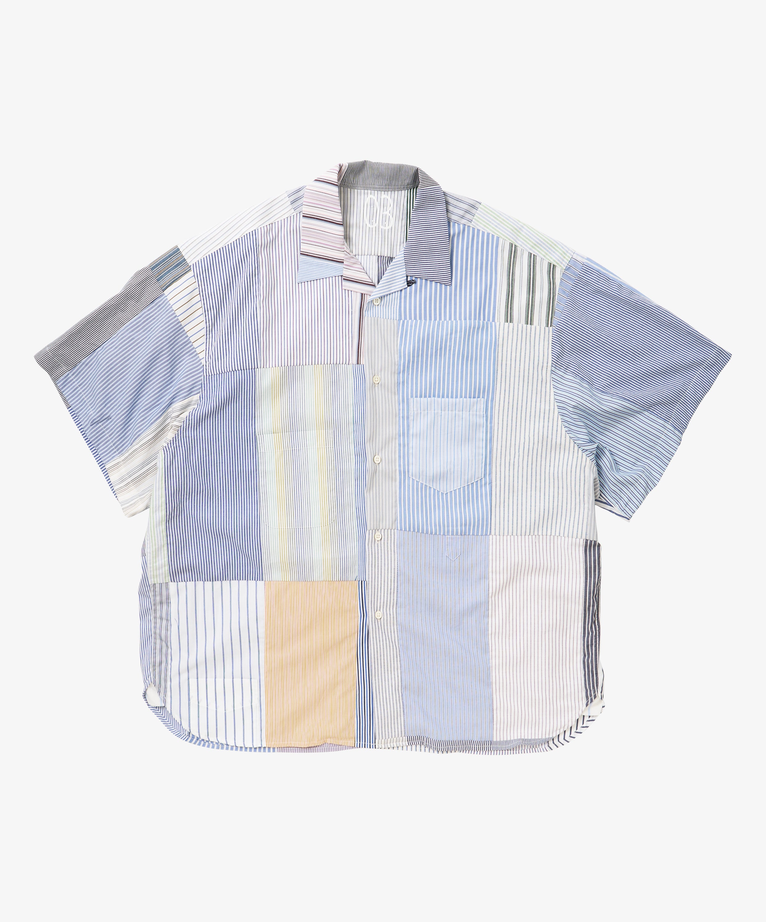 overshirt short sleeve stripe three