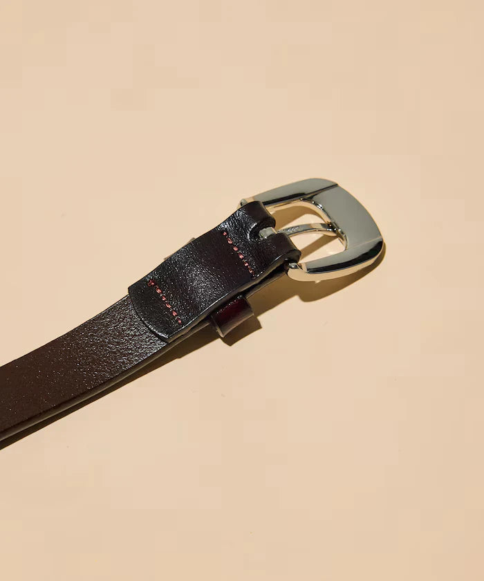 Cowhide Narrow Belt (Genuine Leather)