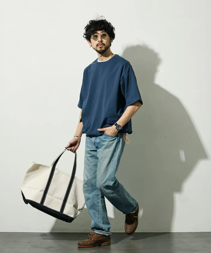 6 Ounce Side Pocket Spindle Short Sleeve T-Shirt / Big Silhouette