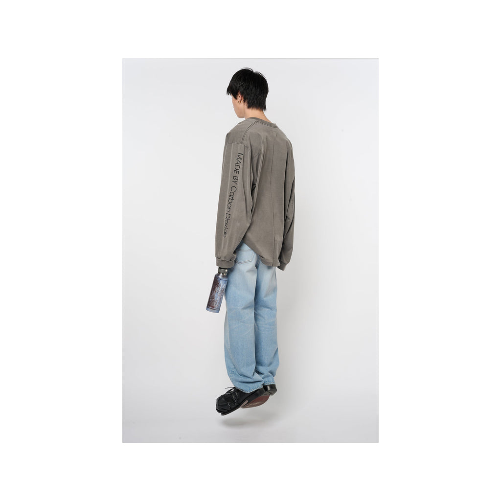 CO2 AIR YARN LONG SLEEVE T-SHIRT：CHARCOAL