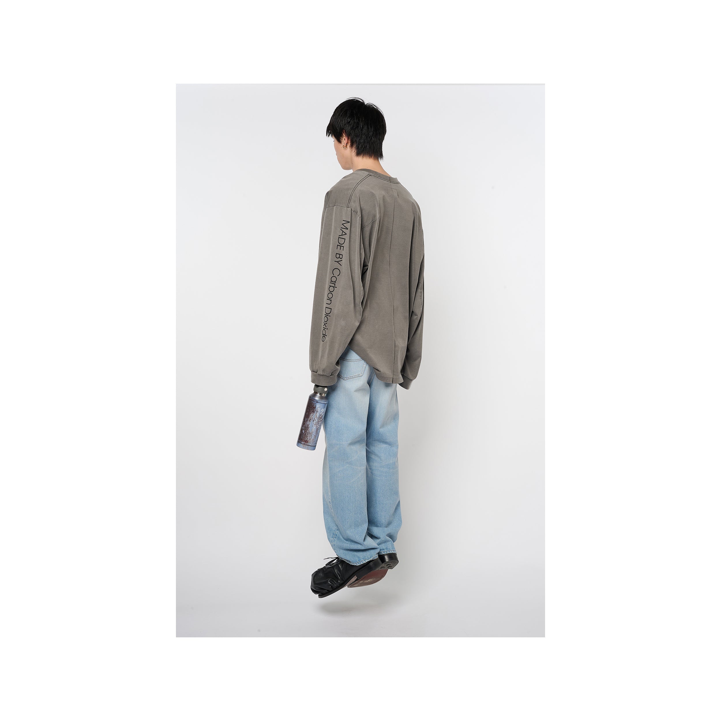 CO2 AIR YARN LONG SLEEVE T-SHIRT：CHARCOAL