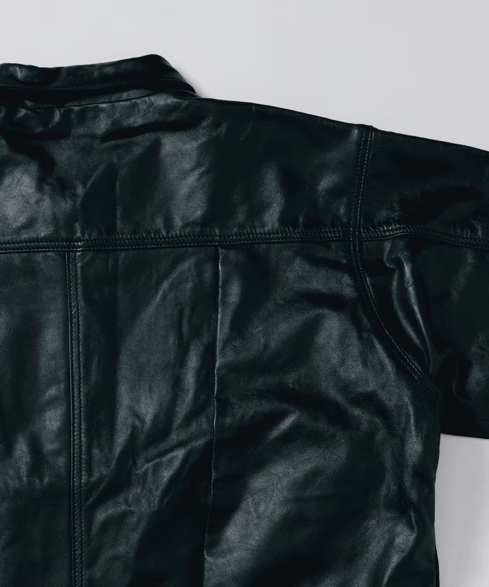 Leather Jacket TYPE-1 / Water-Repellent Leather / Cowhide