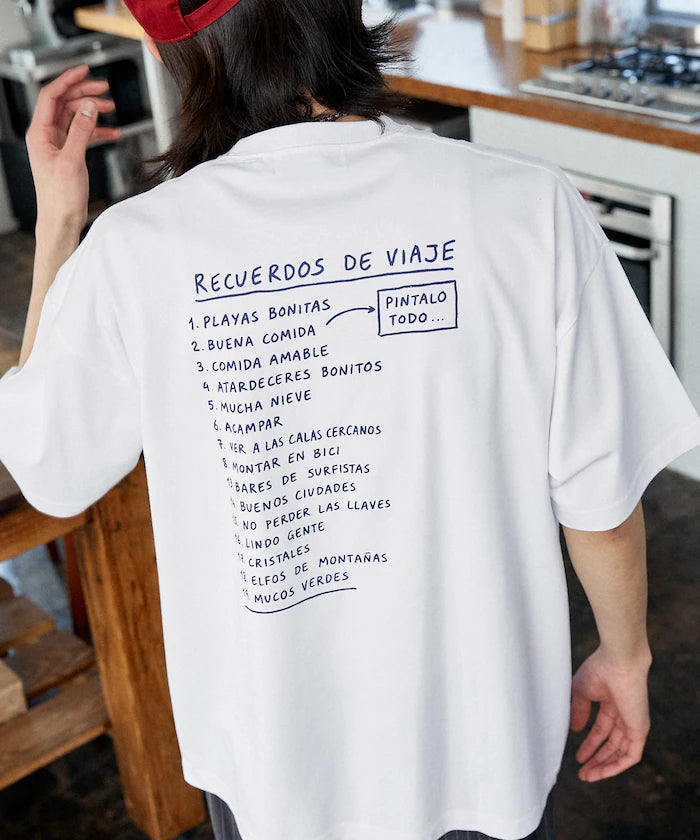 Love Pop Studio Travel Note Typography T-Shirt