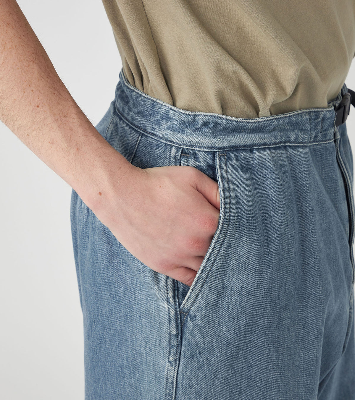 Denim Wide Tapered Field Pants
