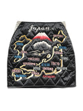 Rayon Satin Kilding Mini Skirt (JAPAN)