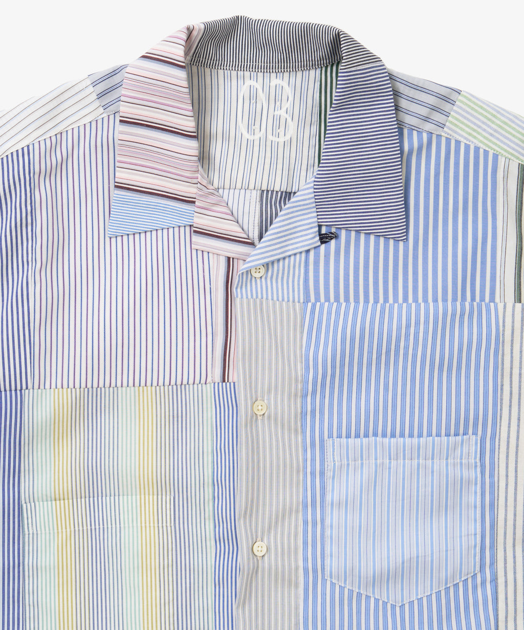 overshirt short sleeve stripe three
