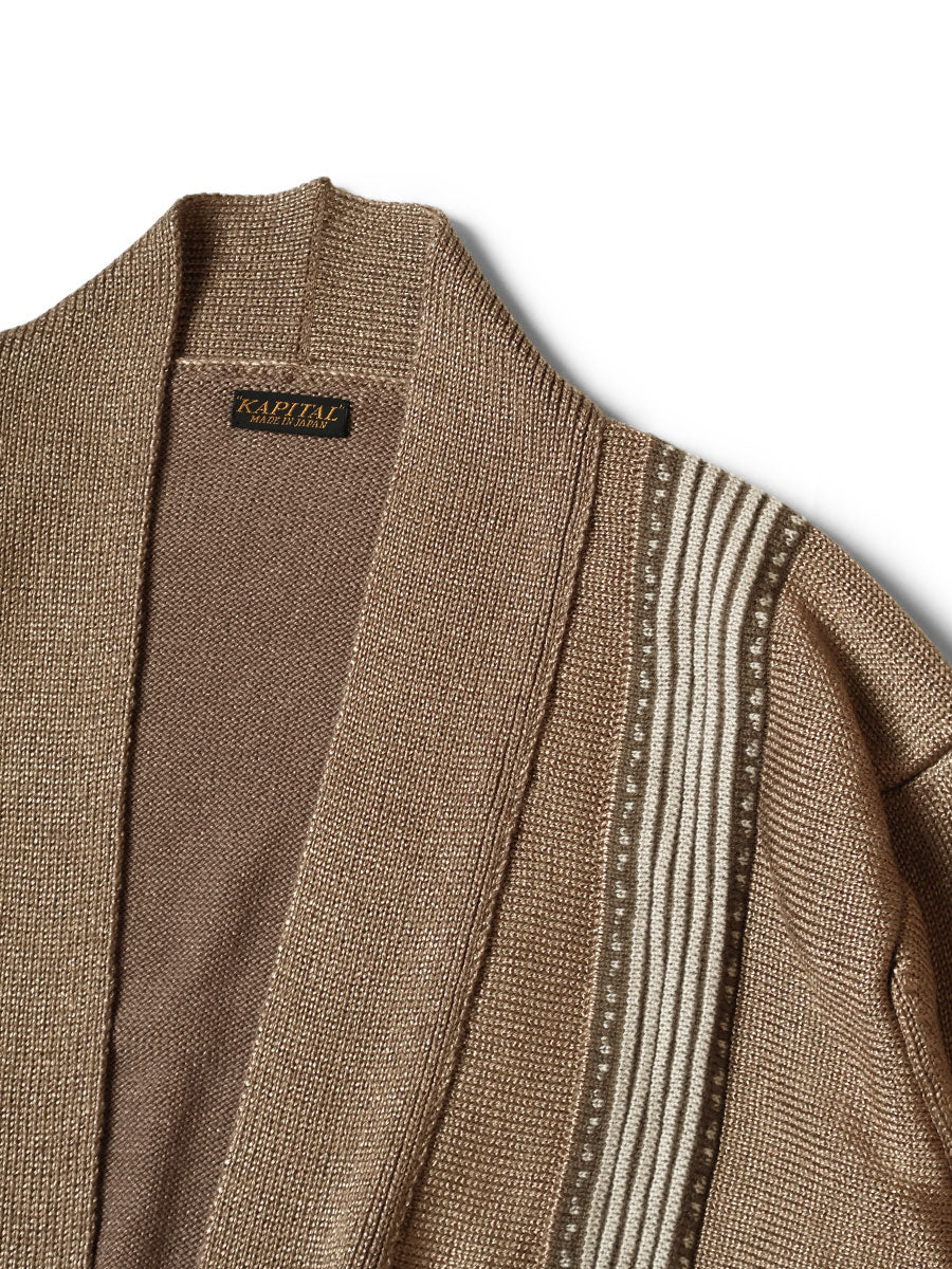 7G Retro Striped Opera Cardigan