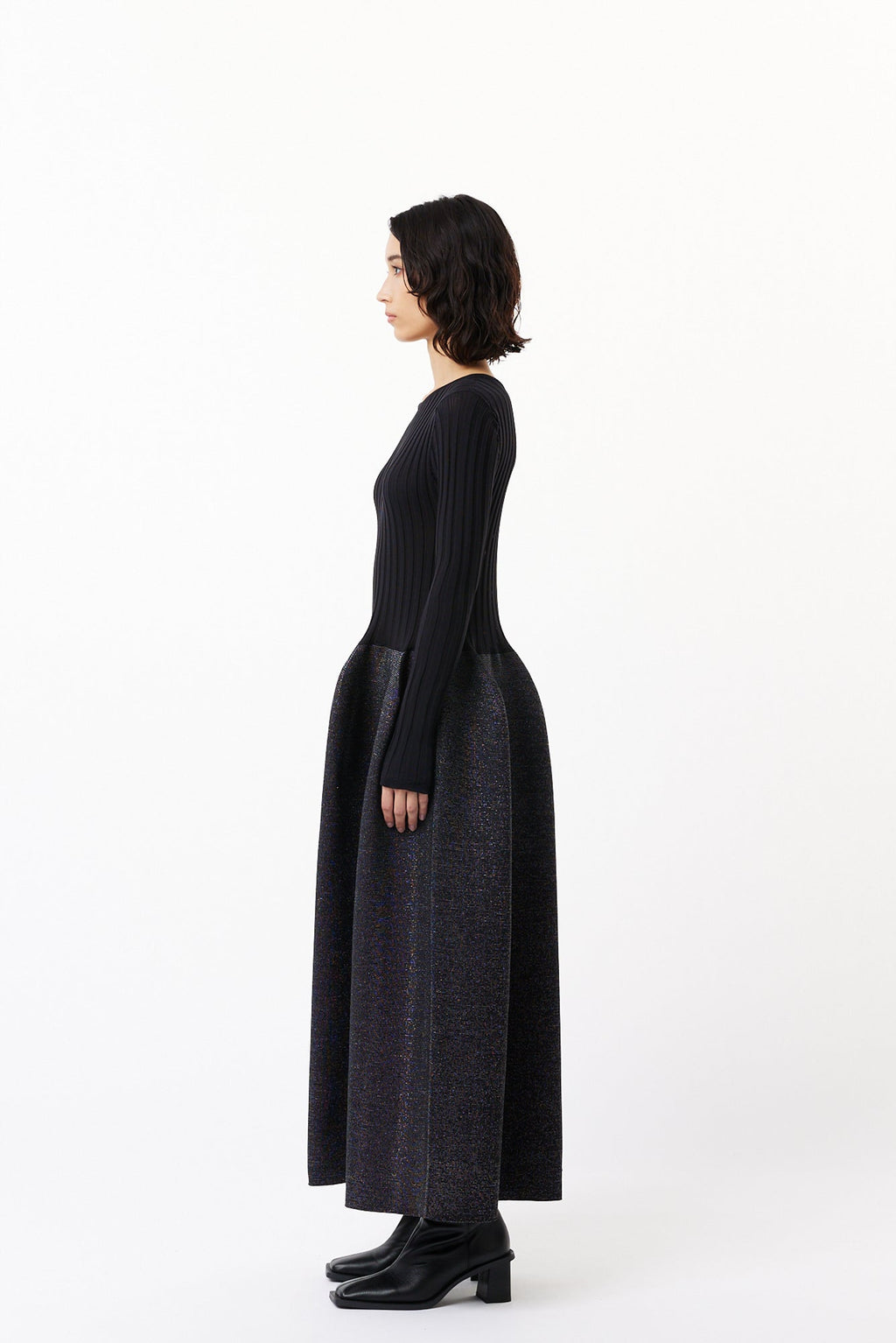POTTERY GLITTER LONG SLEEVE DRESS