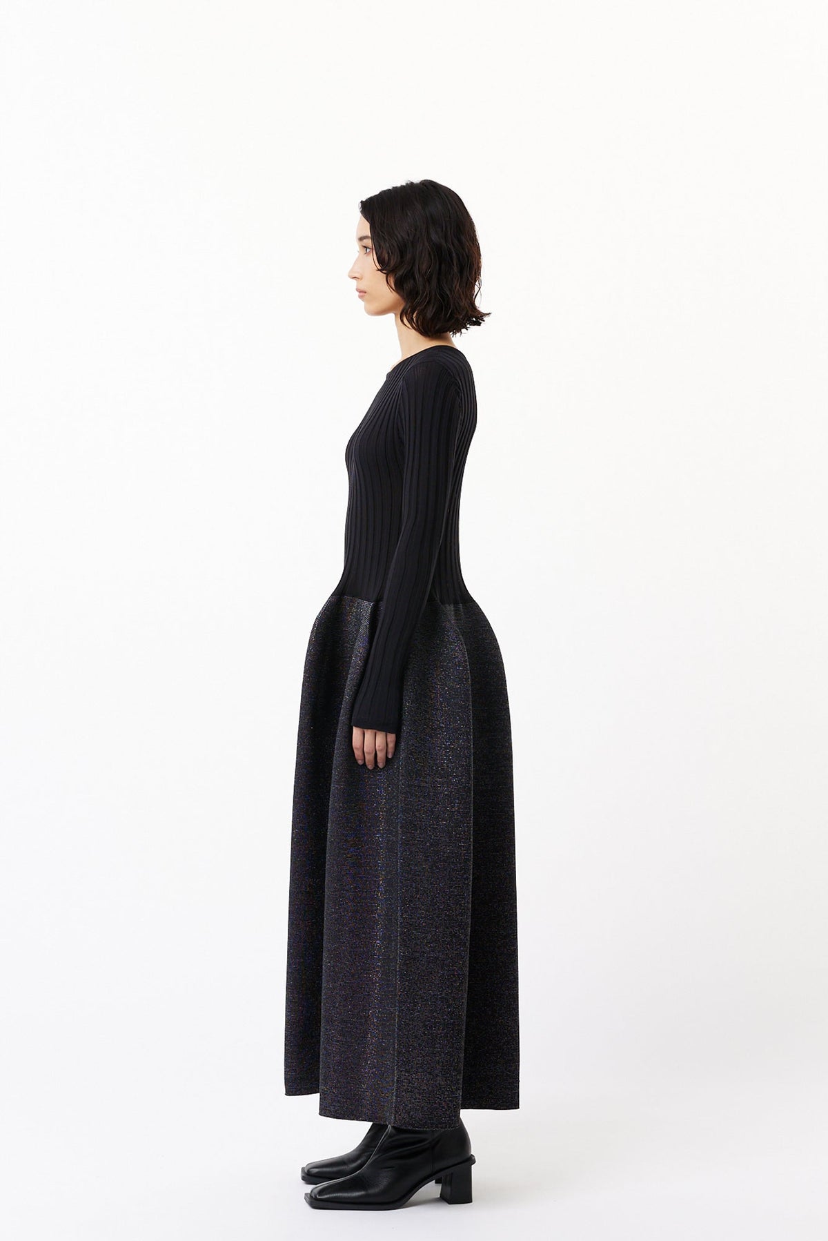 POTTERY GLITTER LONG SLEEVE DRESS