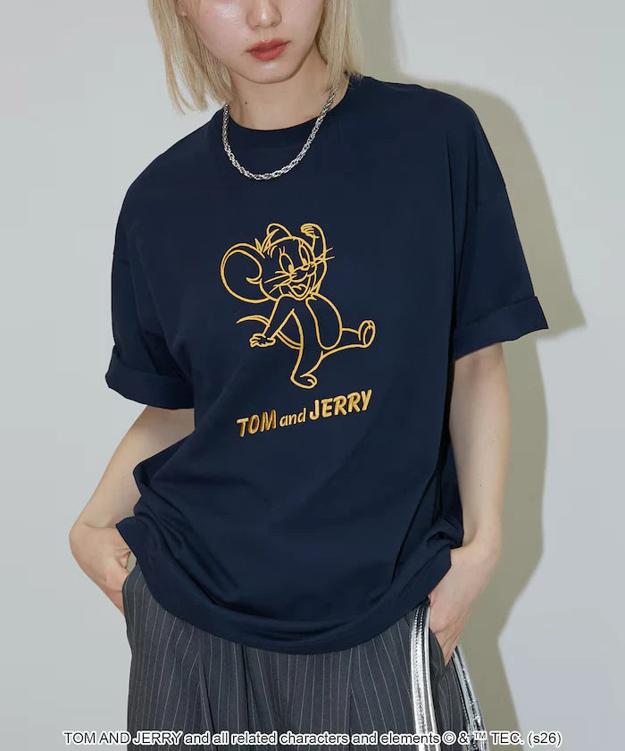 <Functional Material> TOM AND JERRY Graphic T-Shirt Limited Edition