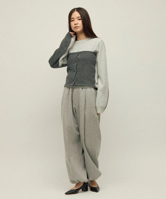 Alpaca Blend Bicolor Knit Vest