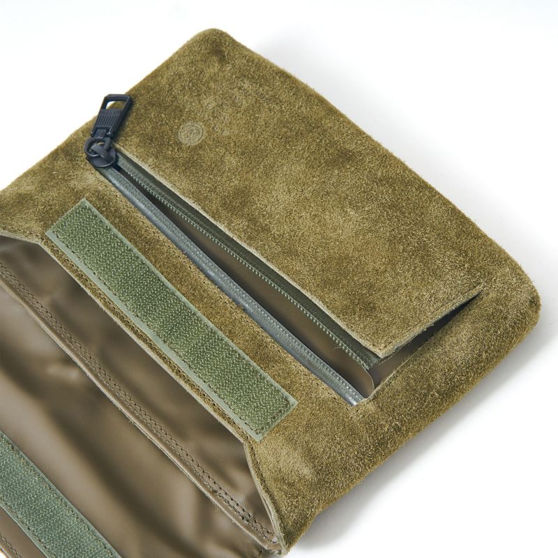 WATER PROOF SUEDE SACOCHE WALLET/NAVY