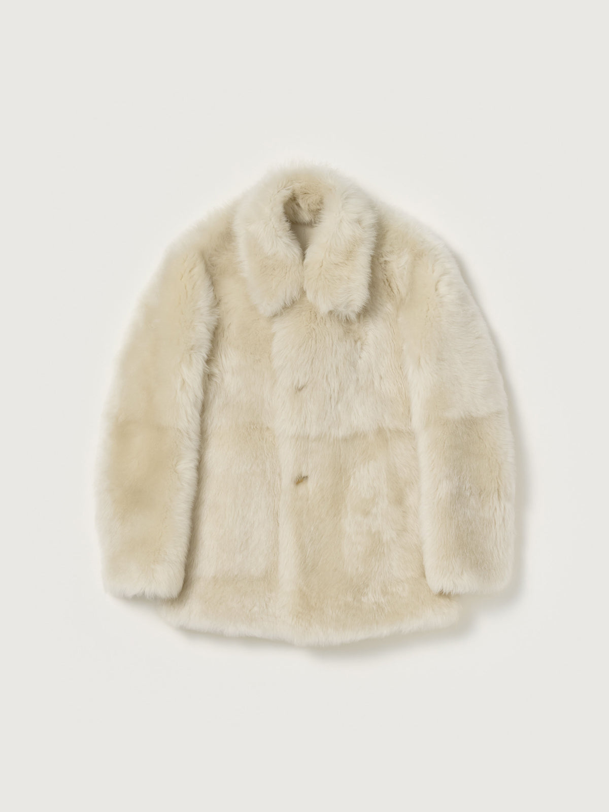 LONG HAIRED MERINO MOUTON SHORT COAT