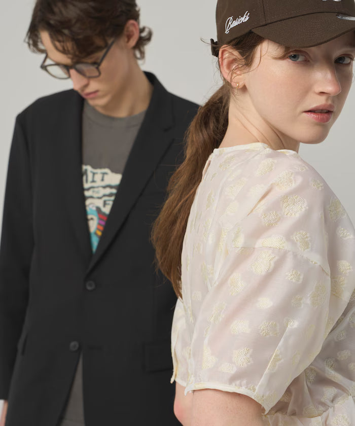 Functional Material Jacket & Wide Slacks Set Up / Washable / UV Cut / Quick Dry / Contact Cooling