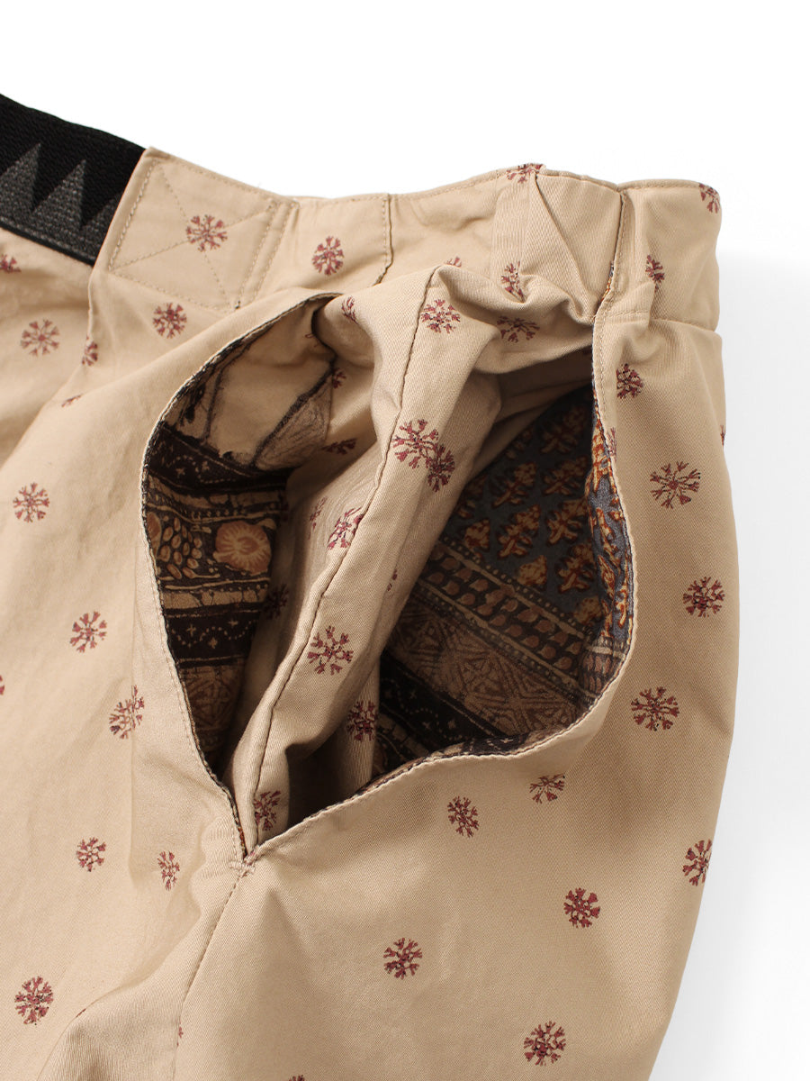 40/2 Coma Weather Sarasa Pattern Easy Rice Rice Shorts
