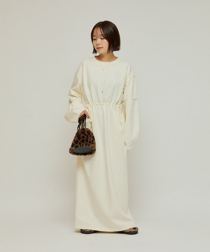 Cocoon Sleeve Damboru Sweat One-Piece / Spindle