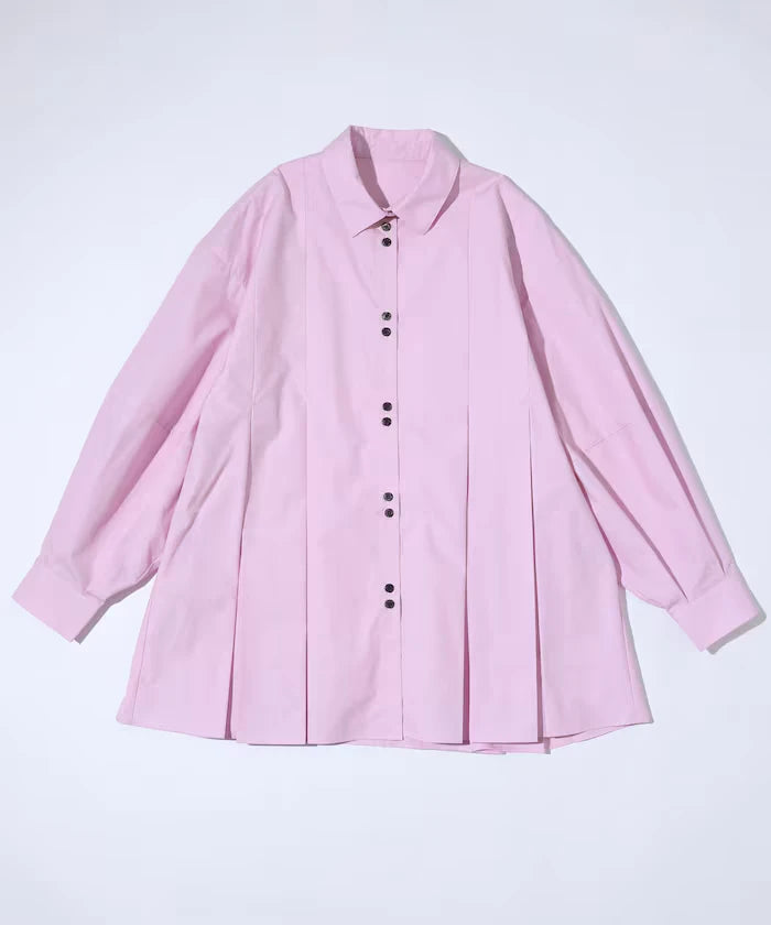 Box Stacked Balloon Sleeve Long Sleeve Shirt
