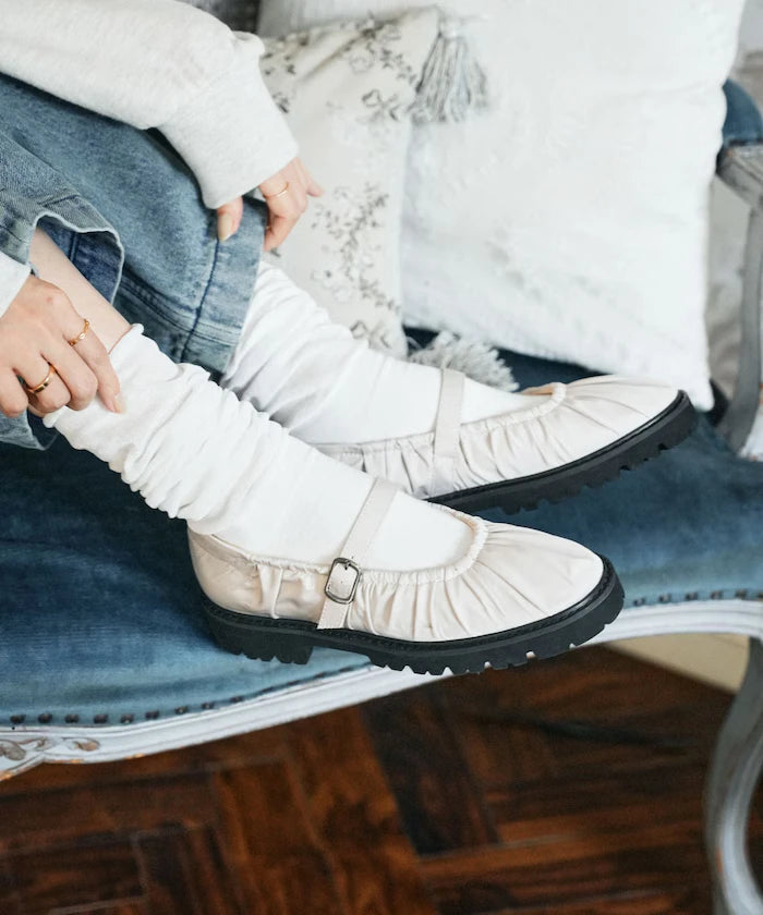 Platform Belt Ballet Shoes