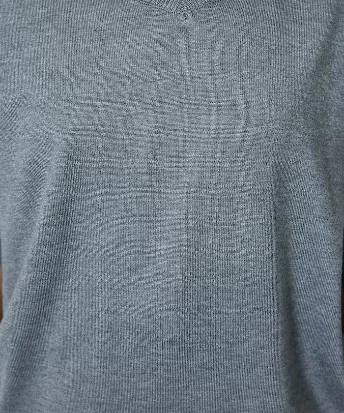 Shirt Frill V-Neck Half Sleeve Summer Knit Limited Edition