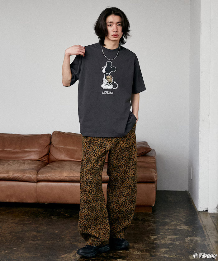 <Functional Material>Mickey Mouse & Minnie Mouse/Face T-Shirt Limited Edition
