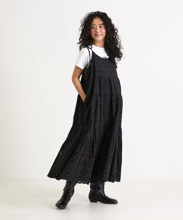 India Shifraretiard Shoulder Ribbon Camisole Dress