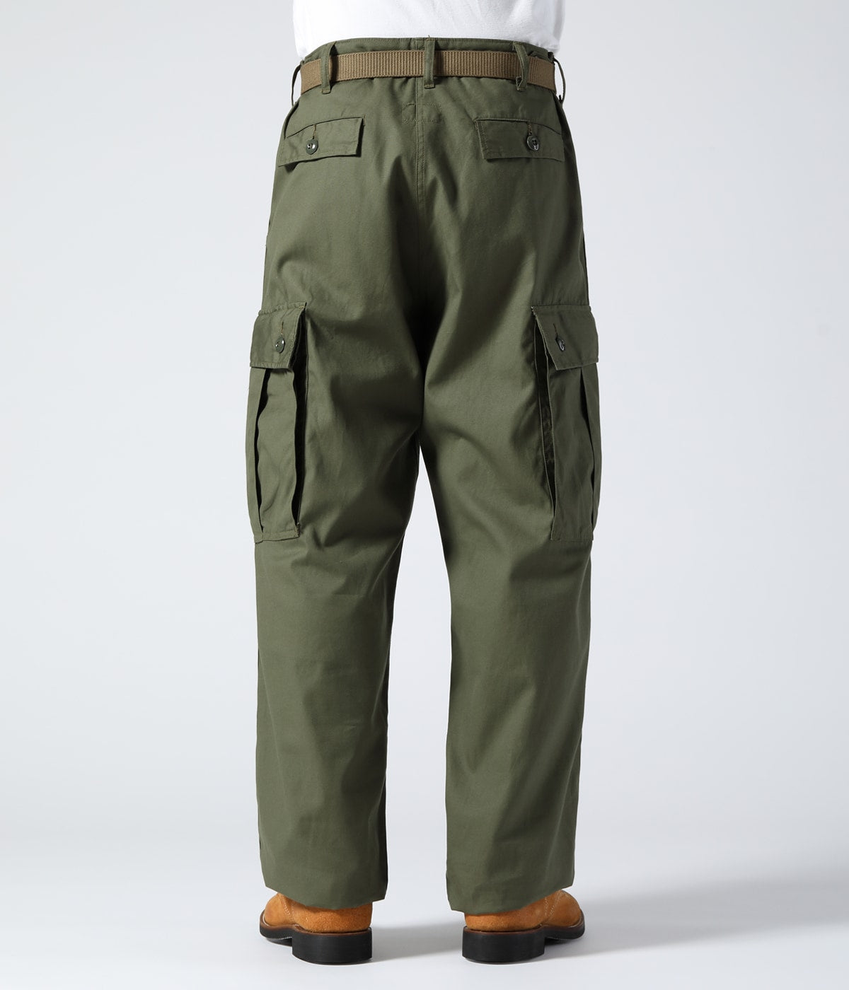 TROUSERS, MEN'S, COTTON WIND RESISTANT POPLIN, OLIVE GREEN, ARMY SHADE 107 SHORT LENGTH
