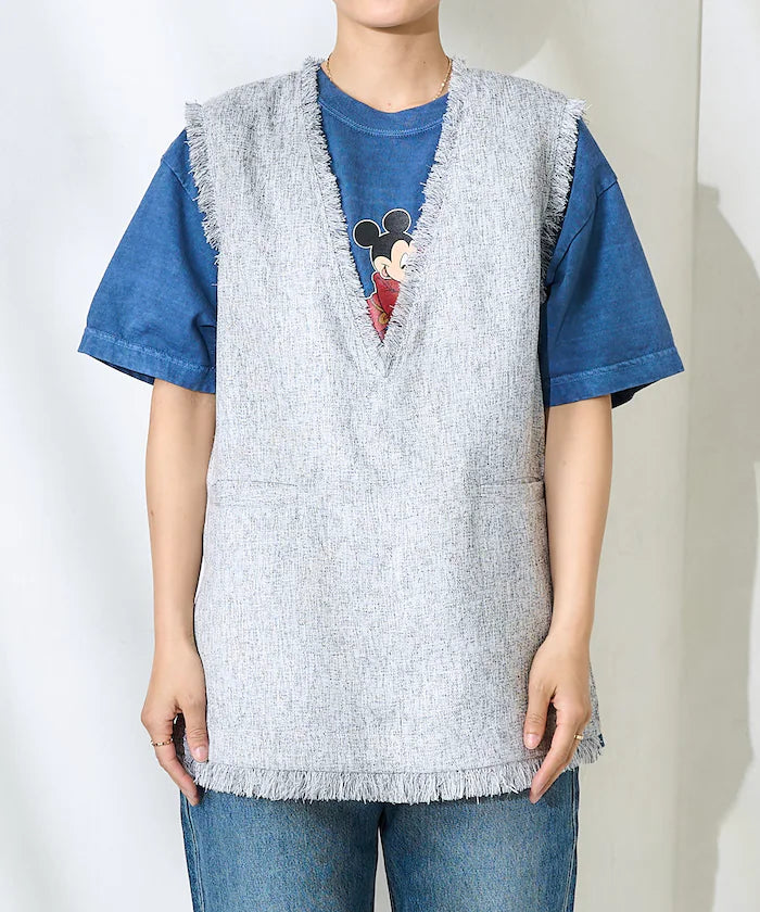V-Neck Summer Tweed Vest