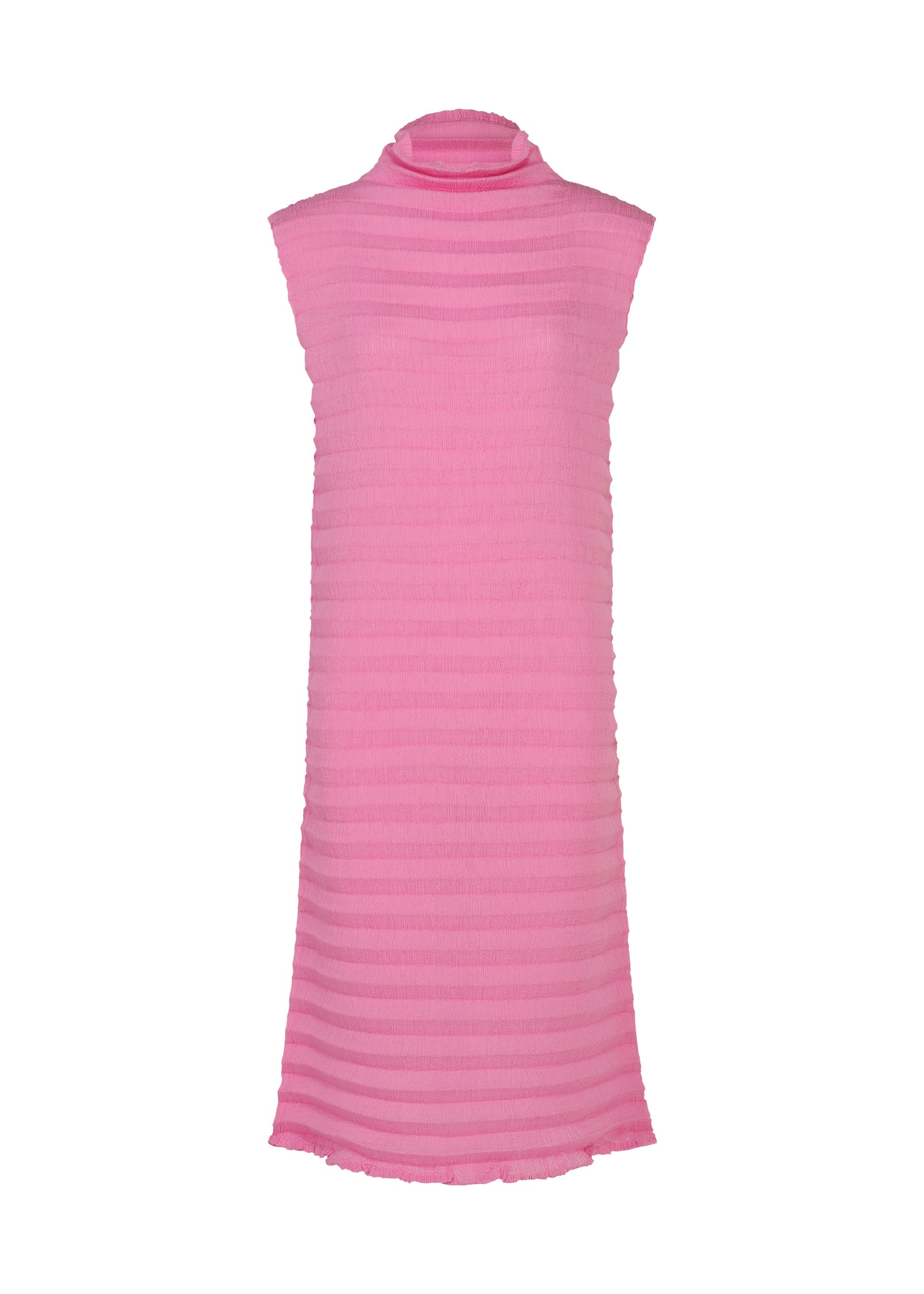 Accordion See-Through Crepe