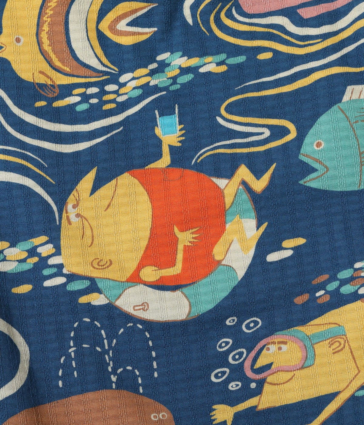 Dobby Cotton Shorts "Ocean Activities" by Ryohei Yanagihara with Mookie