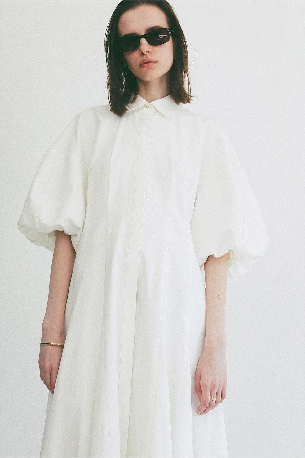 FORM SLEEVE PANEL LINE SHIRT ONEPIECE