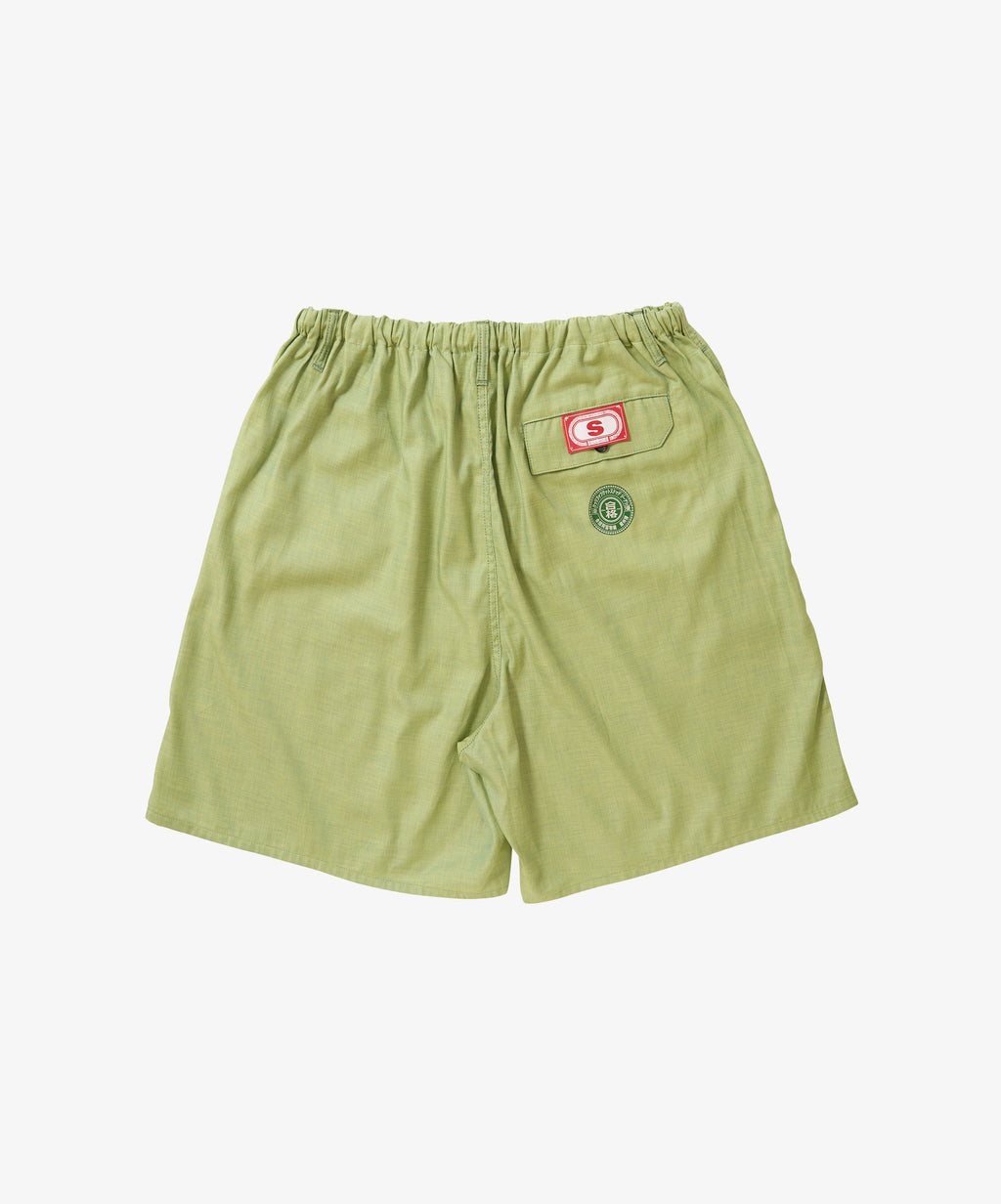 banshu ori circular fatigue short pants green