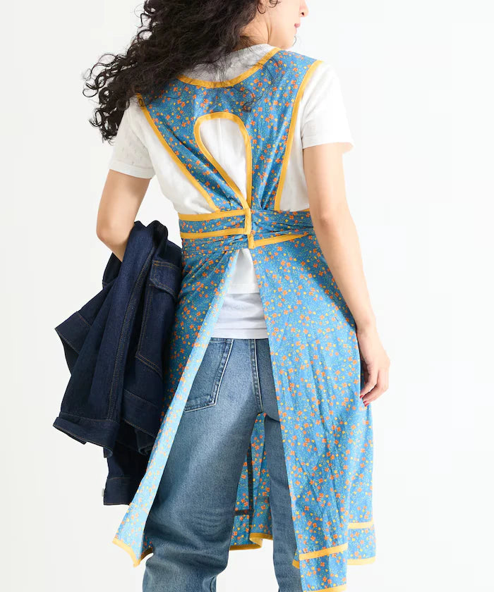 Floral Pattern Apron Style Dress