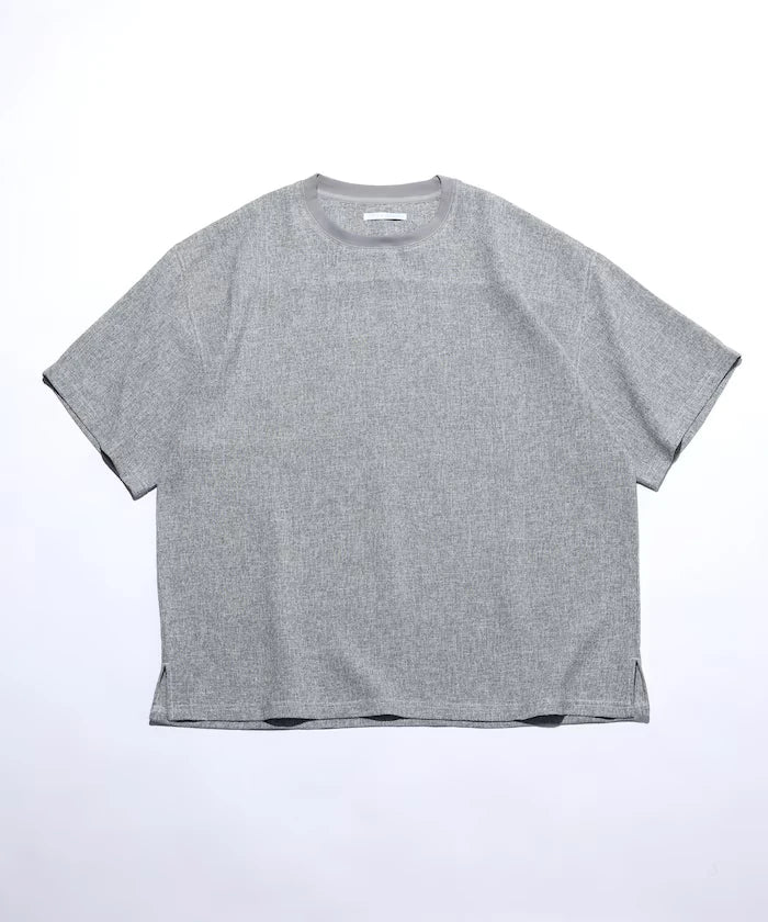 Dry Touch Summer Tweed Short Sleeve Crew Neck