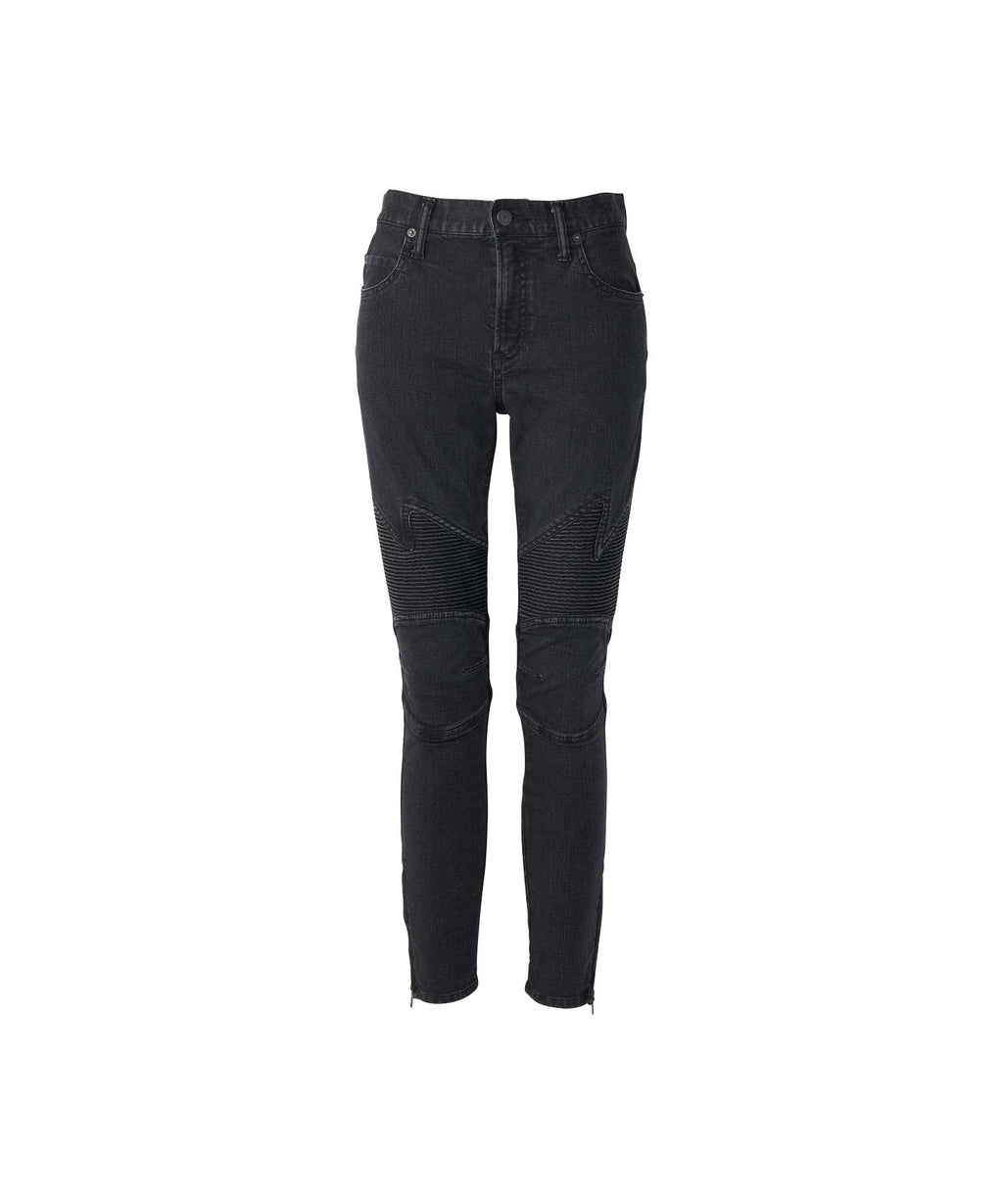 Box Logo Shirring Denim Pants