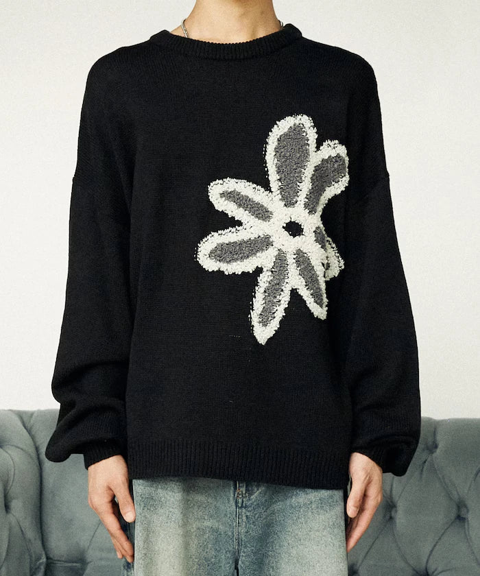 Boucle Flower Pullover Knit [Limited Edition]